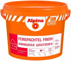 Шпатлевка полимерная финишная ALPINA Expert Feinspachtel Finish белая 4