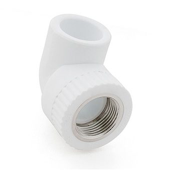 Угольник ПП 25х1/2" с внутренней резьбой белый РосТурПласт (10792) купить в Мастак Угольник ПП 25х1/2" с внутренней резьбой белый РосТурПласт (10792) купить в сети строительных магазинов Мастак