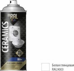 Покрытие для глянцевых поверхностей 9003 INRAL Ceramics High Gloss Enamel 400 мл (26-7-3-011) купить в сети строительных магазинов Мастак