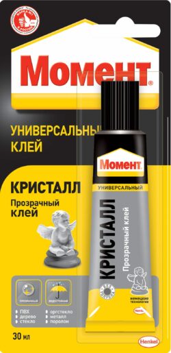 Клей универсальный МОМЕНТ Кристалл 30 мл (422974) купить в сети строительных магазинов Мастак