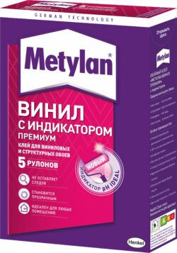 Клей обойный METYLAN Винил премиум с индикатором 150 г (1430090) купить в сети строительных магазинов Мастак