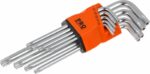 Набор ключей Torx T10H-T50H 9 предметов длинных PRO STARTUL (PRO-87109) купить в сети строительных магазинов Мастак