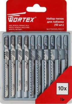 Набор пилок для электролобзика WORTEX 10 штук (WJTS000U11027) купить в сети строительных магазинов Мастак