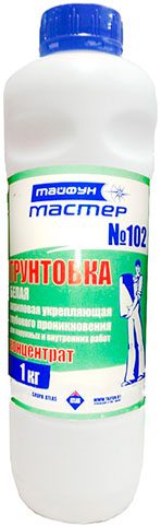 Грунтовка акриловая ТАЙФУН Мастер №102 концентрат 1 кг купить в сети строительных магазинов Мастак