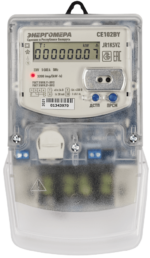 Счетчик электроэнергии однофазный с PLC модемом ЭНЕРГОМЕРА СЕ102BY S7 145 JPKSVZ  купить в сети строительных магазинов Мастак