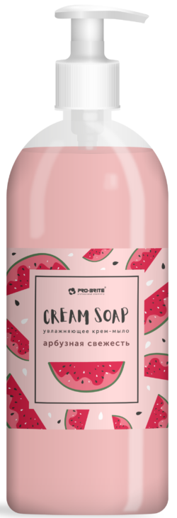 Крем-мыло жидкое PRO-BRITE Cream Soap Standard Арбузная свежесть 1 л (1081-1) купить в сети строительных магазинов Мастак