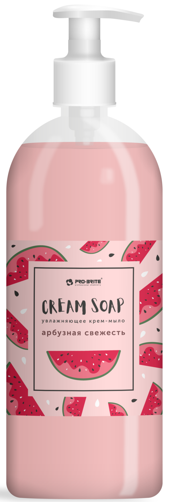 Крем-мыло жидкое PRO-BRITE Cream Soap Standard Арбузная свежесть 1 л (1081-1) купить в сети строительных магазинов Мастак