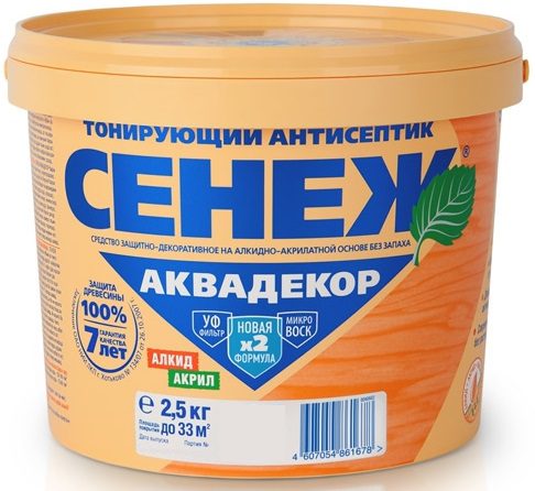 Антисептик СЕНЕЖ Аквадекор калужница 2 Антисептик СЕНЕЖ Аквадекор калужница 2