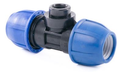 Тройник ПНД компрессионный 25х1/2" с внутренней резьбой РосТурПласт (11605) купить в Мастак Тройник ПНД компрессионный 25х1/2" с внутренней резьбой РосТурПласт (11605) купить в сети строительных магазинов Мастак