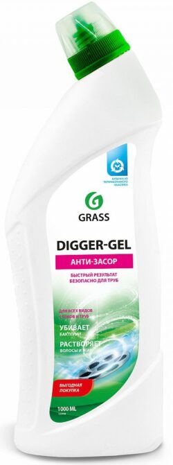 Средство для устранения засоров GRASS Digger-Gel 1 л (125438) купить в сети строительных магазинов Мастак