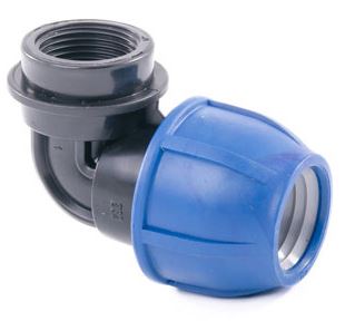 Угольник ПНД компрессионный 25х3/4" с внутренней резьбой РосТурПласт (11542) купить в Мастак Угольник ПНД компрессионный 25х3/4" с внутренней резьбой РосТурПласт (11542) купить в сети строительных магазинов Мастак