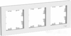 Рамка трехместная SCHNEIDER ELECTRIC AtlasDesign белая (ATN000103) купить в сети строительных магазинов Мастак