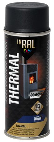 Эмаль аэрозольная термостойкая силиконовая 7016 серый INRAL Thermal Enamel 400 мл (26-7-4-005) купить в сети строительных магазинов Мастак