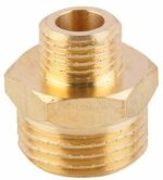 Ниппель латунный редукционный наружная-наружная 1/2"X1/4" AV ENGINEERING (AVE303007) купить в сети строительных магазинов Мастак