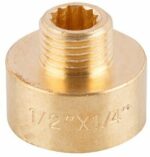 Переход латунный внутренняя-наружная 1/2"X1/4" AV ENGINEERING (AVE304001) купить в сети строительных магазинов Мастак