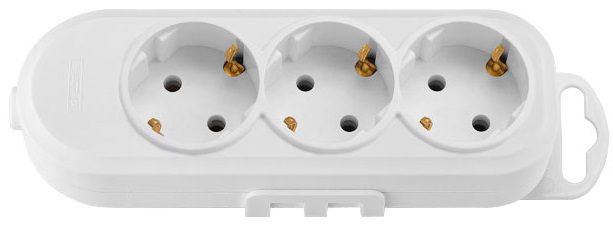 Колодка розеточная 3 гнезда BYLECTRICA белая (Р16-9162) купить в Мастак Колодка розеточная 3 гнезда BYLECTRICA белая (Р16-9162) купить в сети строительных магазинов Мастак