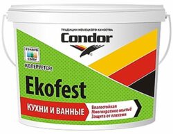 Краска ВД CONDOR Ekofest TR 3 кг (PPNEKOTR003750001) купить в сети строительных магазинов Мастак