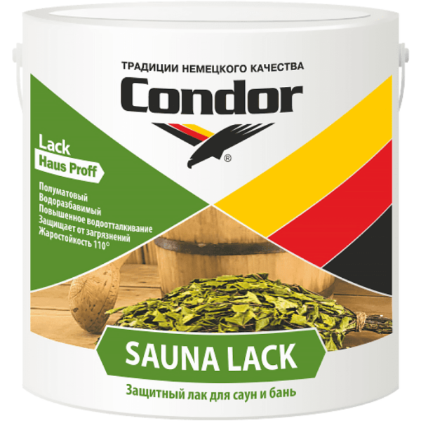 Лак акриловый CONDOR Sauna Lack 0