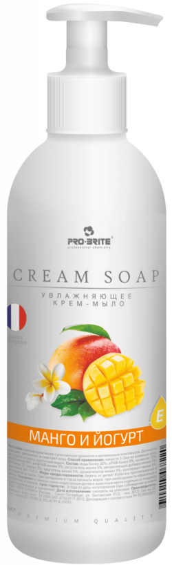 Крем-мыло жидкое PRO-BRITE Cream Soap Premium Quality Манго и йогурт 0