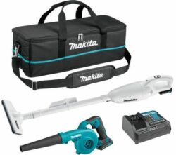 Воздуходувка аккумуляторная MAKITA UB100DZ и Пылесос автомобильный MAKITA CL108FDZW (CLX245SAX1) купить в сети строительных магазинов Мастак