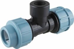 Тройник ПНД компрессионный 20x3/4" с внутренней резьбой AV ENGINEERING (AVE1082034) купить в сети строительных магазинов Мастак