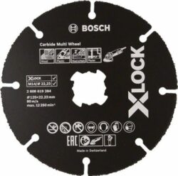 Круг отрезной 125х1x22.2 мм BOSCH X-LOCK Carbide Multi Wheel (2608619284) купить в сети строительных магазинов Мастак