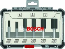 Набор пазовых фрез по дереву 6 предметов BOSCH (2607017466) купить в сети строительных магазинов Мастак