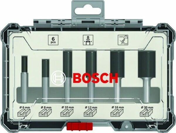 Набор пазовых фрез по дереву 6 предметов BOSCH (2607017466) купить в сети строительных магазинов Мастак