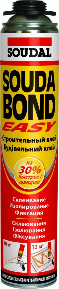 Клей-пена монтажная SOUDAL Soudabond Easy 750 мл (121618) купить в сети строительных магазинов Мастак