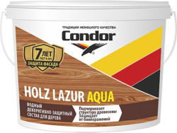 Лак акриловый CONDOR Holz Lazur Aqua белый молочный 2