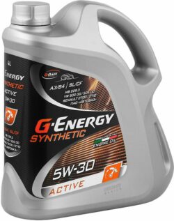 Моторное масло 5W30 синтетическое G-ENERGY Synthetic Active 5 л (253142406) купить в сети строительных магазинов Мастак