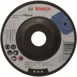 Круг зачистной 115х6x22.2 мм для металла Standard BOSCH (2608603181) купить в сети строительных магазинов Мастак