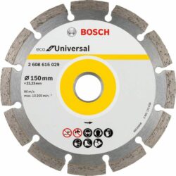 Круг алмазный 150х22 мм универсальный сегментированный ECO UNIVERSAL BOSCH (2608615042) купить в сети строительных магазинов Мастак