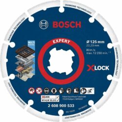 Круг алмазный 125х22 мм по металлу BOSCH X-LOCK Expert for Metal (2608900533) купить в сети строительных магазинов Мастак