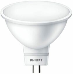 Лампа светодиодная GU5.3 PHILIPS MR16 5 Вт 4000K купить в сети строительных магазинов Мастак