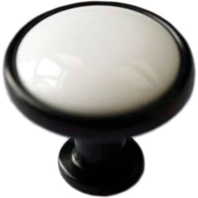 Ручка мебельная кнопка AKS Oreo черный матовый Ручка мебельная кнопка AKS Oreo черный матовый