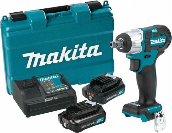 Гайковерт аккумуляторный ударный MAKITA TW 160 DWAE (TW160DWAE) купить в сети строительных магазинов Мастак