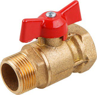 Кран шаровый 3/4" наружная-внутренняя резьба Кран шаровый 3/4" наружная-внутренняя резьба