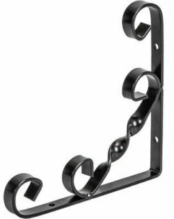 Полкодержатель AKS ARFA 200х200х13х2.5 мм черный (68620) купить в сети строительных магазинов Мастак