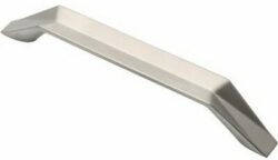 Ручка мебельная скоба AKS Prizma-128 сатиновый никель (61271) купить в сети строительных магазинов Мастак