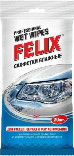 Салфетки влажные FELIX для стекол (410060003) купить в сети строительных магазинов Мастак