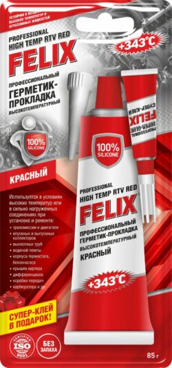 Герметик FELIX High Temp RTV Red 85 г (411040057) купить в сети строительных магазинов Мастак