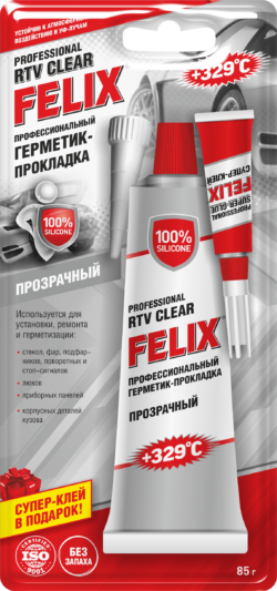 Герметик FELIX RTV Clear 85 г (411040058) купить в сети строительных магазинов Мастак