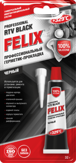 Герметик FELIX RTV Black 32 г (411040062) купить в сети строительных магазинов Мастак