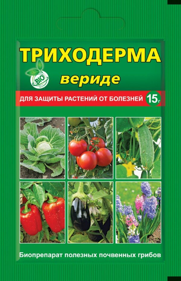 Фунгицид ВАШЕ ХОЗЯЙСТВО Триходерма вериде 15 г купить в сети строительных магазинов Мастак