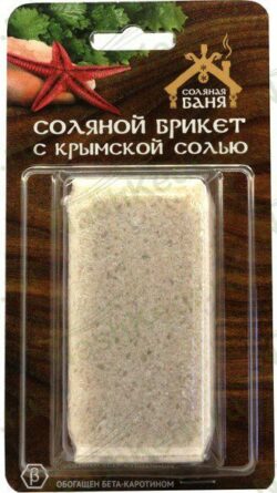 Плитка соляная для бани и сауны СОЛЯНАЯ БАНЯ с Крымской Розовой солью 0