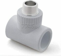 Тройник ПП 32х1/2" с наружной резьбой серый РосТурПласт (11000) купить в сети строительных магазинов Мастак