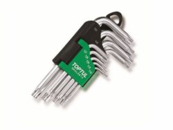 Набор ключей Torx T10-Т50 9 предметов коротких TOPTUL (GAAL0913) купить в сети строительных магазинов Мастак