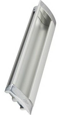 Ручка мебельная врезная AKS 326/128 алюминий
