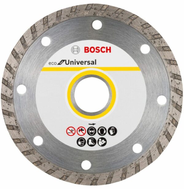 Круг алмазный 125х22 мм универсальный Turbo BOSCH Eco for Universal (2608615046) купить в сети строительных магазинов Мастак